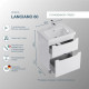 Комплект тумба с раковиной Sanstar Lanciano 60 см напольная белая (303.1-1.5.1.К)