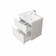 Комплект тумба с раковиной Raval Wector 60 см подвесная белая (Wct.01.60/P/W/MD)