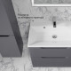 Комплект тумба с раковиной Raval Wector 70 см подвесная антрацит (Wct.01.70/P/A/MD)