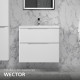 Комплект тумба с раковиной Raval Wector 70 см подвесная белая (Wct.01.70/P/W/MD)