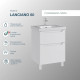 Комплект тумба с раковиной Sanstar Lanciano 60 см напольная белая (303.1-1.5.1.К)