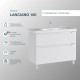 Комплект тумба с раковиной Sanstar Lanciano 100 см напольная белая (313.1-1.5.1.К)