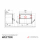 Комплект тумба с раковиной Raval Wector 80 см подвесная антрацит (Wct.01.80/P/A/MD)