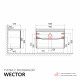 Комплект тумба с раковиной Raval Wector 100 см подвесная антрацит (Wct.01.100/P/A/MD)
