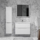Комплект тумба с раковиной Raval Wector 45 см подвесная белая (Wct.01.80/P/W/MD)