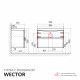 Комплект тумба с раковиной Raval Wector 90 см подвесная белая (Wct.01.90/P/W/MD)