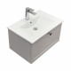Комплект тумба с раковиной Comforty Моа 60 см подвесная серый шелк (00-00021213CF)