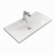 Комплект тумба с раковиной Comforty Пальмира 80 см подвесная бетон светлый (CF19696BX-80)