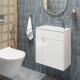 Тумба под раковину Kerama Marazzi Lato 50 см подвесная белая (LAT.50.1\WHT)