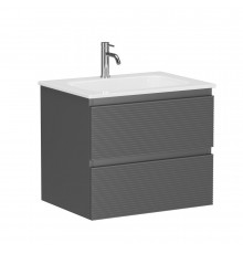 Тумба под раковину Sancos Folk 60 см подвесная grey soft (FL60GS)