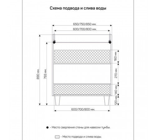 Тумба под раковину Маркастрой Line 75 см напольная дуб вотан/белая (Ц0000041927)