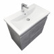 Тумба под раковину Comforty Варадеро 80 см напольная бетон светлый (00-00021230CF)