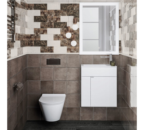Тумба под раковину Kerama Marazzi Lato 50 см подвесная белая (LAT.50.1\WHT) Тумба под раковину Kerama Marazzi Lato 50 см подвесная белая (LAT.50.1\WHT)