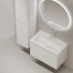 Тумба под раковину Sancos Folk 80 см подвесная bianco (FL80W)