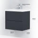 Тумба под раковину AM.PM Gem 60 см подвесная графит матовая (M90FHX06022GM)