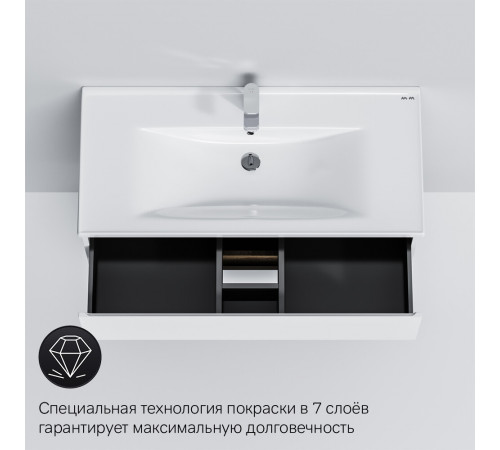 Тумба под раковину AM.PM X-Joy 100 см подвесная дерево/белая (M85AFHX1002WG) Тумба под раковину AM.PM X-Joy 100 см подвесная дерево/белая (M85AFHX1002WG)