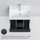 Тумба под раковину AM.PM Gem 60 см подвесная графит матовая (M90FHX06022GM)