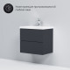 Тумба под раковину AM.PM Gem 60 см подвесная графит матовая (M90FHX06022GM)