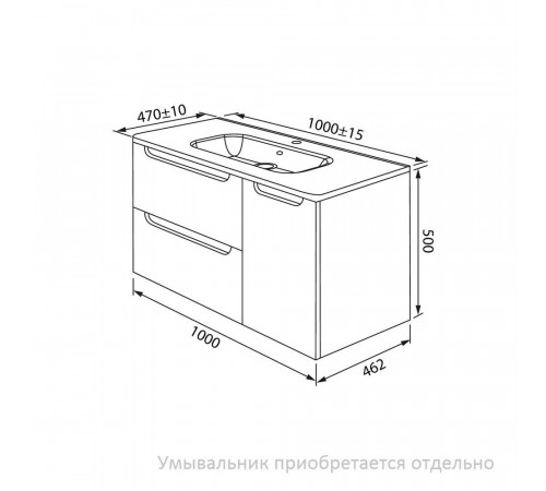 Тумба под раковину Iddis Edifice 100 см подвесная белая (EDI10W1i95) Тумба под раковину Iddis Edifice 100 см подвесная белая (EDI10W1i95)