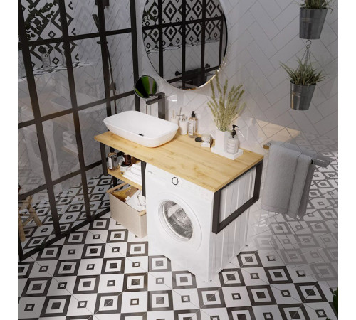 Столешница под стиральную машину 1Marka Grunge Loft 120х38х60 см дуб вотан (Ц0000004100/55129) Столешница под стиральную машину 1Marka Grunge Loft 120х38х60 см дуб вотан (Ц0000004100/55129)