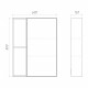 Зеркальный шкаф Comforty Флорида 60х80х15 см подвесной бетон светлый/антрацит