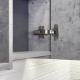 Зеркальный шкаф Comforty Флорида 60х80х15 см подвесной бетон светлый/антрацит