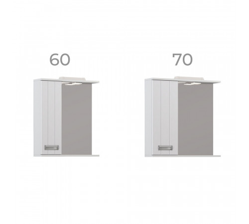 Зеркальный шкаф Vigo Diana 60х70х15 см с подсветкой белый Зеркальный шкаф Vigo Diana 60х70х15 см с подсветкой белый