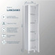 Пенал Sanstar Lanciano 33 см подвесной/напольный белый