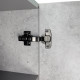 Пенал Comforty Пальмира 35 см подвесной бетон светлый