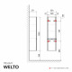 Пенал Raval Welto 33 см подвесной белый