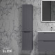 Пенал Raval Slide 33 см подвесной антрацит