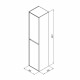 Пенал Lavelly Cube 35 см подвесной графит матовый
