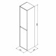 Пенал Lavelly Cube 35 см подвесной белый глянец