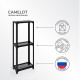 Этажерка для ванной Ulitka 750х300х150 мм металл черная (74104099/27571)