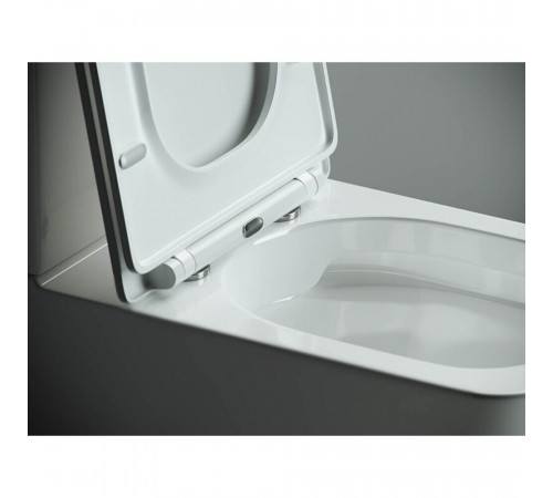Унитаз-компакт Ceramicanova Cubic Rimless безободковый с универсальным выпуском с сиденьем дюропласт микролифт белый (CN1803) Унитаз-компакт Ceramicanova Cubic Rimless безободковый с универсальным выпуском с сиденьем дюропласт микролифт белый (CN1803)