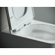 Унитаз-компакт Ceramicanova Cubic Rimless безободковый с универсальным выпуском с сиденьем дюропласт микролифт белый (CN1803)