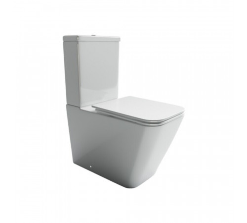 Унитаз-компакт Ceramicanova Cubic Rimless безободковый с универсальным выпуском с сиденьем дюропласт микролифт белый (CN1803) Унитаз-компакт Ceramicanova Cubic Rimless безободковый с универсальным выпуском с сиденьем дюропласт микролифт белый (CN1803)