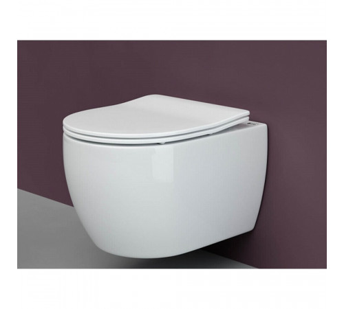 Унитаз подвесной Ceramicanova Play Rimless безободковый с сиденьем дюропласт микролифт (CN3001) Унитаз подвесной Ceramicanova Play Rimless безободковый с сиденьем дюропласт микролифт (CN3001)