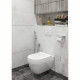 Унитаз подвесной Gesso Home de luxe Деймос безободковый с сиденьем дюропласт микролифт (9021118)