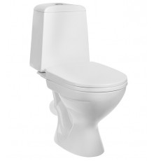 Унитаз-компакт Gesso Home de luxe W102 с косым выпуском с сиденьем пластик белый (9 012 357)