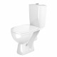 Унитаз-компакт Gesso Фобос Home De Luxe с горизонтальным выпуском с сиденьем полипропилен микролифт белый матовый (9 019 764)