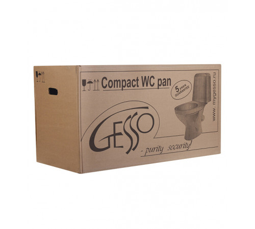 Унитаз-компакт Gesso Home de luxe W102 с косым выпуском с сиденьем пластик белый (9 012 357) Унитаз-компакт Gesso Home de luxe W102 с косым выпуском с сиденьем пластик белый (9 012 357)