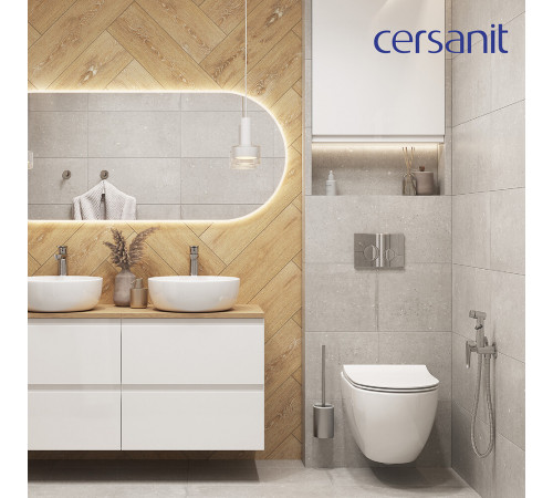 Унитаз подвесной Cersanit Brasko Smart безободковый с сиденьем дюропласт микролифт (64824) Унитаз подвесной Cersanit Brasko Smart безободковый с сиденьем дюропласт микролифт (64824)
