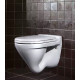 Унитаз подвесной Sanita Luxe Аттика с сиденьем дюропласт микролифт (WC.WH/Attica/DM/WHT.G/S1)