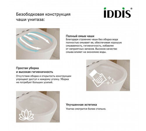 Унитаз подвесной Iddis Calipso безободковый с сиденьем дюропласт микролифт (CALRDSEi25/CALRNSEi25) Унитаз подвесной Iddis Calipso безободковый с сиденьем дюропласт микролифт (CALRDSEi25/CALRNSEi25)