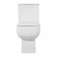 Унитаз-компакт BelBagno Aurora безободковый с горизонтальным выпуском с сиденьем дюропласт микролифт белый (BB8604CPR-SC)