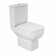 Унитаз-компакт BelBagno Aurora безободковый с горизонтальным выпуском с сиденьем дюропласт микролифт белый (BB8604CPR-SC)
