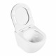 Унитаз подвесной BelBagno Uno безободковый с сиденьем дюропласт микролифт (BB3105CHR/SC)