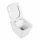 Унитаз подвесной BelBagno Due безободковый с сиденьем дюропласт микролифт (BB3103CHR/SC)