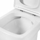 Унитаз-компакт BelBagno Aurora безободковый с горизонтальным выпуском с сиденьем дюропласт микролифт белый (BB8604CPR-SC)